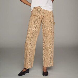 Damson Madder Drew Jeans  - Brown snake pattern